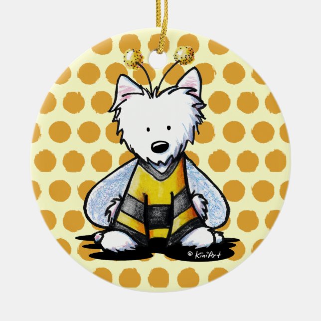 BEE Lighthearated Westie Ornament (Framsidan)