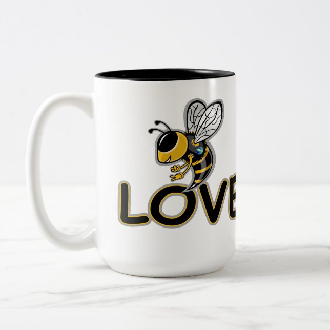 BEE LOVE  Två-Tonad MUGG (Vänster)