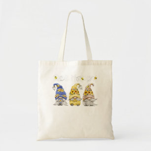 Bee Lycklig Bee Gnome Vår SunblomGnome Tygkasse