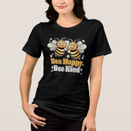 Bee Lycklig Bee Kind Cute Design T Shirt