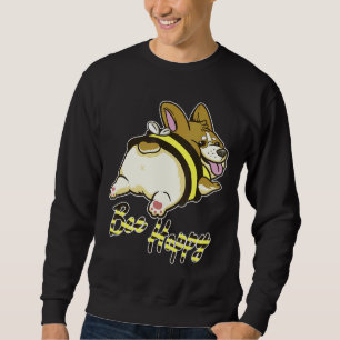 Bee Lycklig Corgi med bidräkt Lång Ärmad Tröja