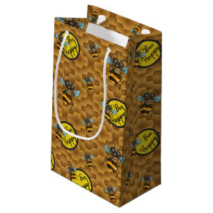 Bee Lycklig! Cute honey Bee Gift Bag