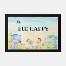Bee Lycklig Door Mat