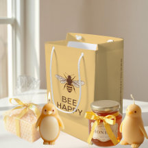 BEE LYCKLIG GULT TOTE BAG med QUEEN BEE