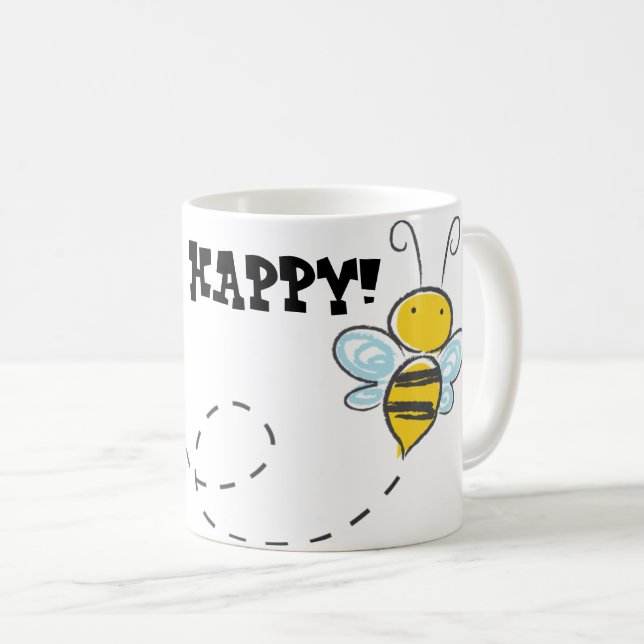 Bee Lycklig Kaffemugg (Framsida höger)