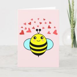 Bee Lycklig Kärlek Heart Helgkort