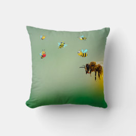 Bee Lycklig Kudde