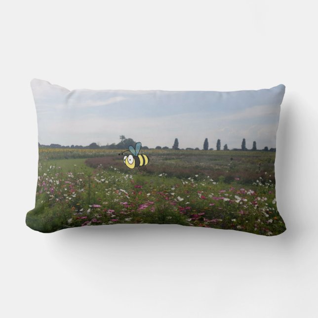 Bee Lycklig Lumbarkudde (Framsida)
