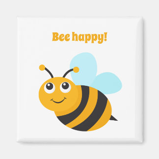 Bee lycklig Magnet