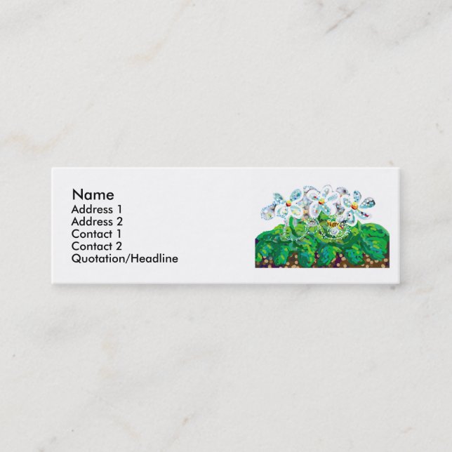 Bee lycklig mini visitkort (Framsida)