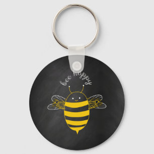 Bee Lycklig Nyckelring