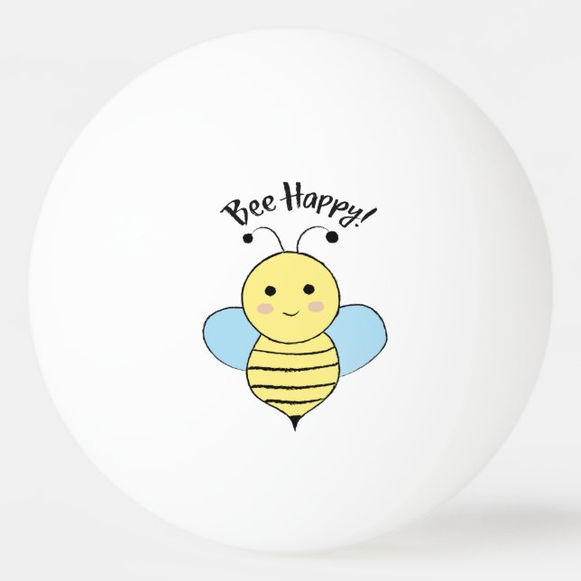 Bee Lycklig Pingisboll (Framsidan)