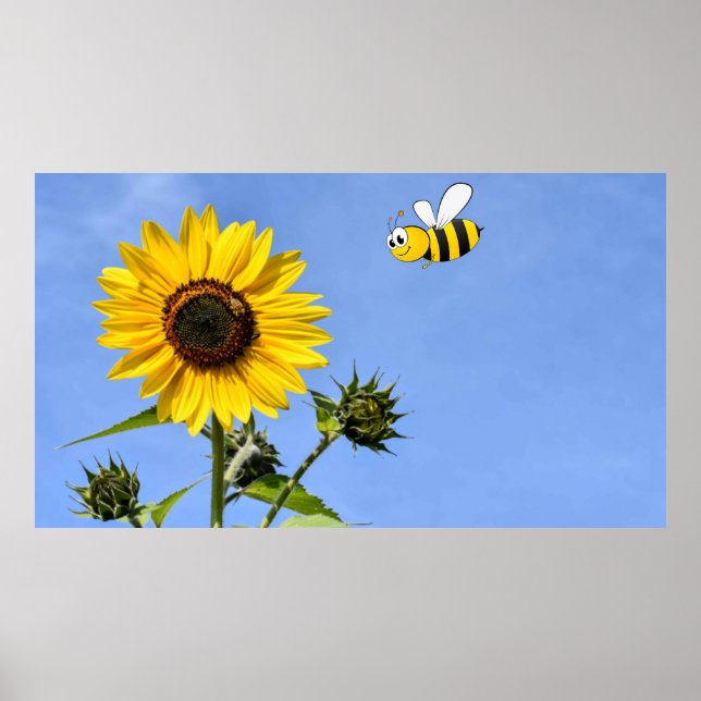 Bee Lycklig. Poster (Framsidan)