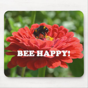 Bee Lycklig Red Flower Musmatta