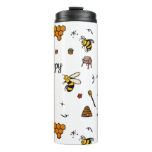 Bee lycklig söta bin ord art