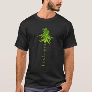 Bee Lycklig St patricks day Ogräs Marijunaa THC St T Shirt