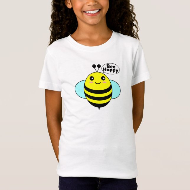 Bee Lycklig T-Shirt (Framsida)