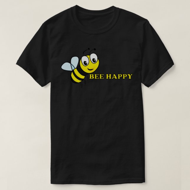 Bee Lycklig T Shirt (Design framsida)