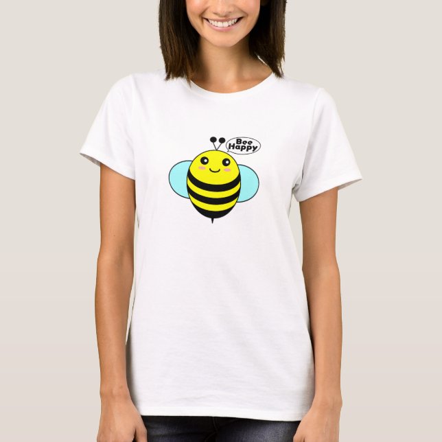Bee Lycklig T-Shirt (Framsida)