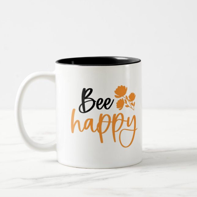 Bee Lycklig Två-Tonad Mugg (Vänster)
