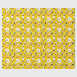Bee Lycklig Wrapping papper Presentpapper