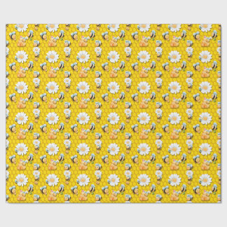 Bee Lycklig Wrapping papper Presentpapper