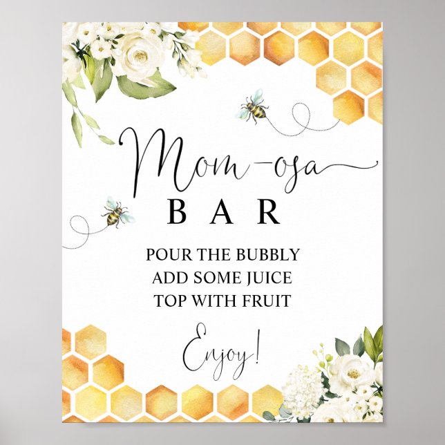 Bee Mamma Osa Pub Sign Poster (Framsidan)