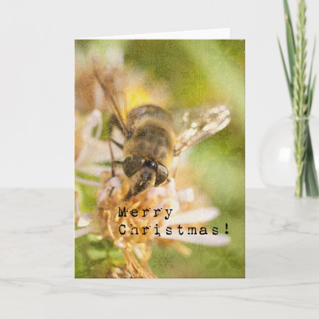Bee Merry 2, Honungsbin Jul Helgkort (Framsida)