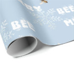 Bee Merry Dreamy Snöflingor Helgdag Wrapping Pappe Presentpapper<br><div class="desc">Detta papper för BEE MERRY-omslutning kommer att vara perfektens tillägg till era helgdag. Använda det att kapa bivax- och honungsgåvor, presenter för biodlare, eller använda det för att kompensera er vinterinsamling av biodlingsprodukter genom att använda det som ett skydd för bord. Detta vackert diffusa vita typsnitt med ett känsligt övertäckt...</div>