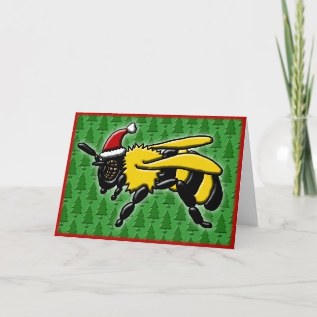 Bee Merry, hälsningskort Helgkort (Framsida)