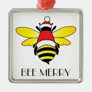 Bee Merry Helgdag Ornament