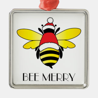 Bee Merry Helgdag Ornament