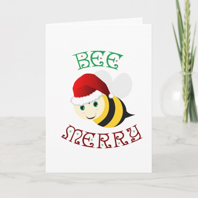 Bee Merry Helgkort (Framsida)