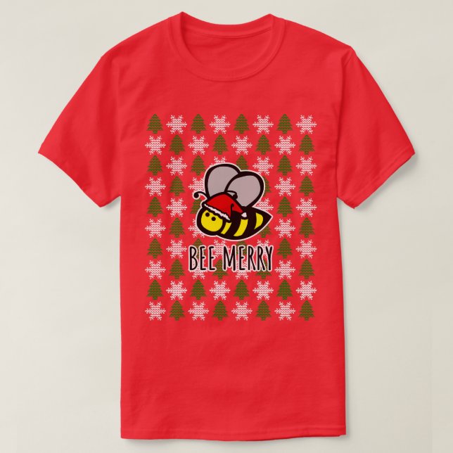 Bee Merry T Shirt (Design framsida)