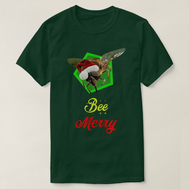 Bee Merry the Busy Julbé T Shirt (Design framsida)