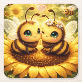 BEE Min Solros Underlägg Papper Kvadrat