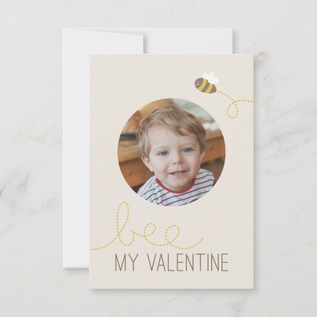 Bee min Valentine Classroom Valentine Inbjudningar (Framsida)