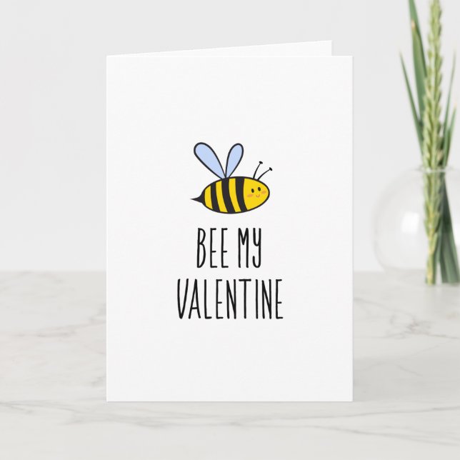 Bee min Valentine Kort (Framsida)