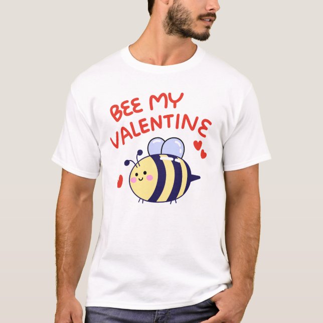 Bee min Valentine T Shirt (Framsida)