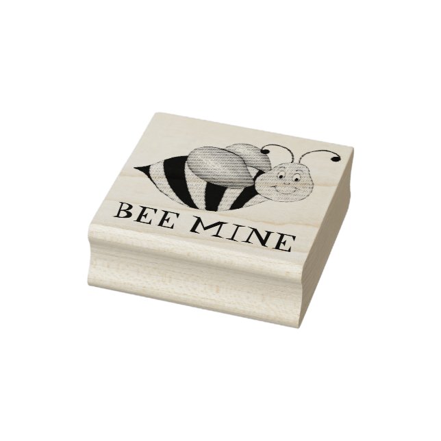 BEE MINE Alla hjärtans dag Valentine Bumblebee Fri Stämpel (Stämpel)