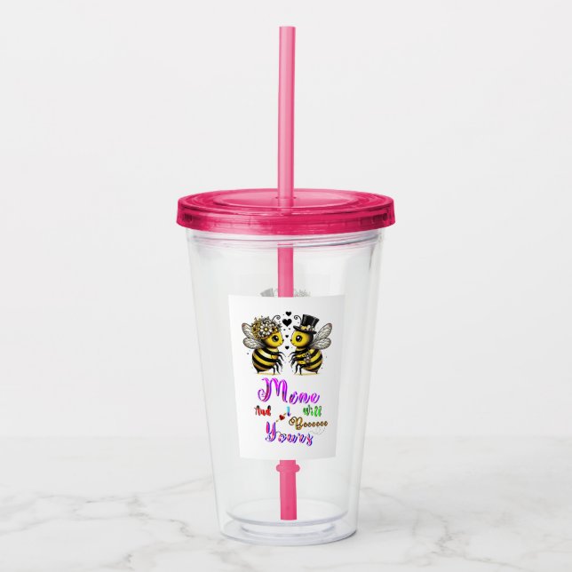 Bee Mine And I Will Bee Yours Take Away Mugg (Framsida)