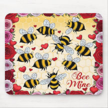 Bee Mine Blommigt Kärlek Ram