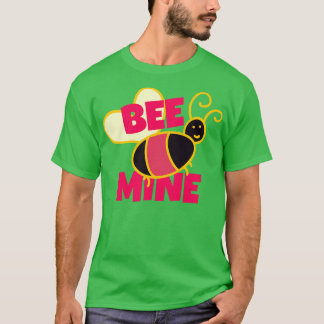Bee Mine Cute Bee Kärlek Valentines day Gift T Shirt