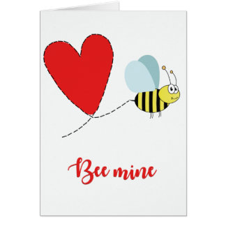 Bee Mine-hälsningskort Hälsningskort