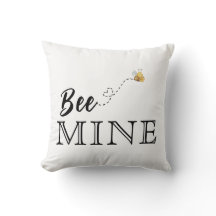 Bee Mine Heart Dekorativ kudde