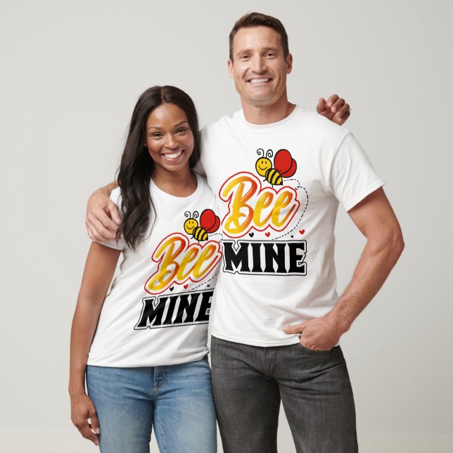Bee Mine Heart Teacher T Shirt (Unisex)