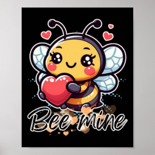 Bee Mine Sticker Poster