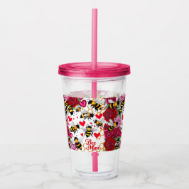 Bee Mine Sweet Honeycomb Blooms Take Away Mugg