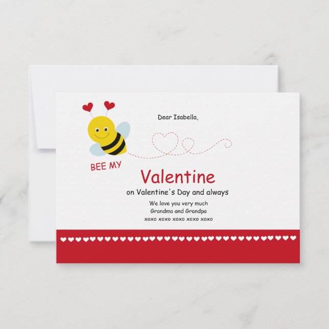 Bee Mine Valentine-dagskort Inbjudningar (Framsida)