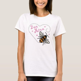 Bee Mine Valentine Heart T Shirt